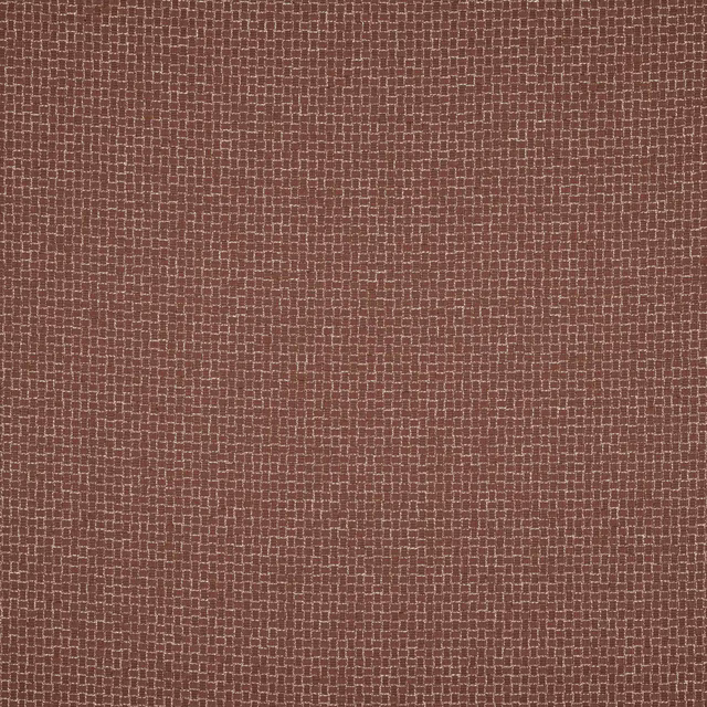 Muted terracotta-brown woven fabric with tiny checked texture and pale flecks