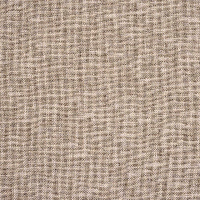 Warm beige woven fabric swatch with a fine natural slub texture