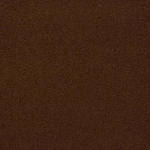 Deep cocoa-brown plain woven fabric with a smooth matte texture