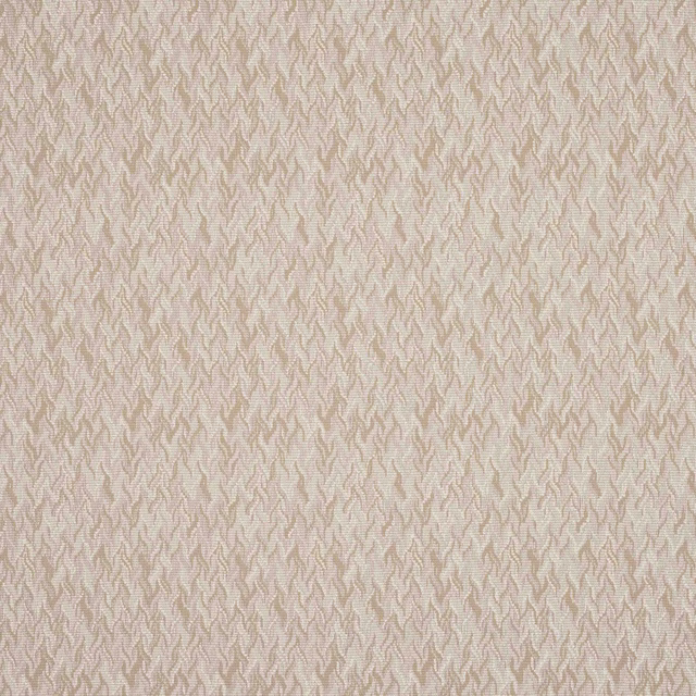 Close-up of warm beige Larsen fabric with fine wavy all-over texture
