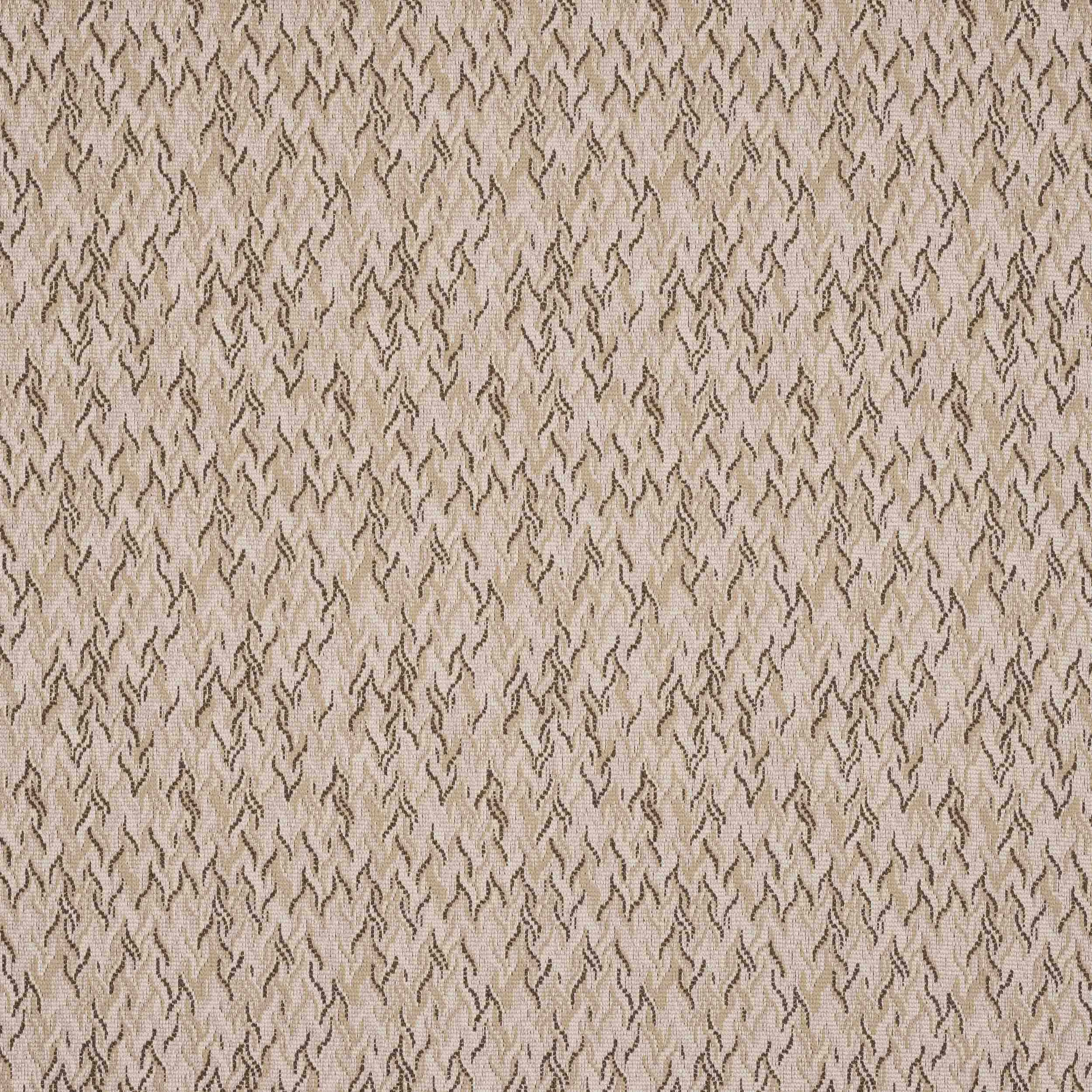 Close-up of Marajo Hemp woven fabric in warm beige with small dark textured motif