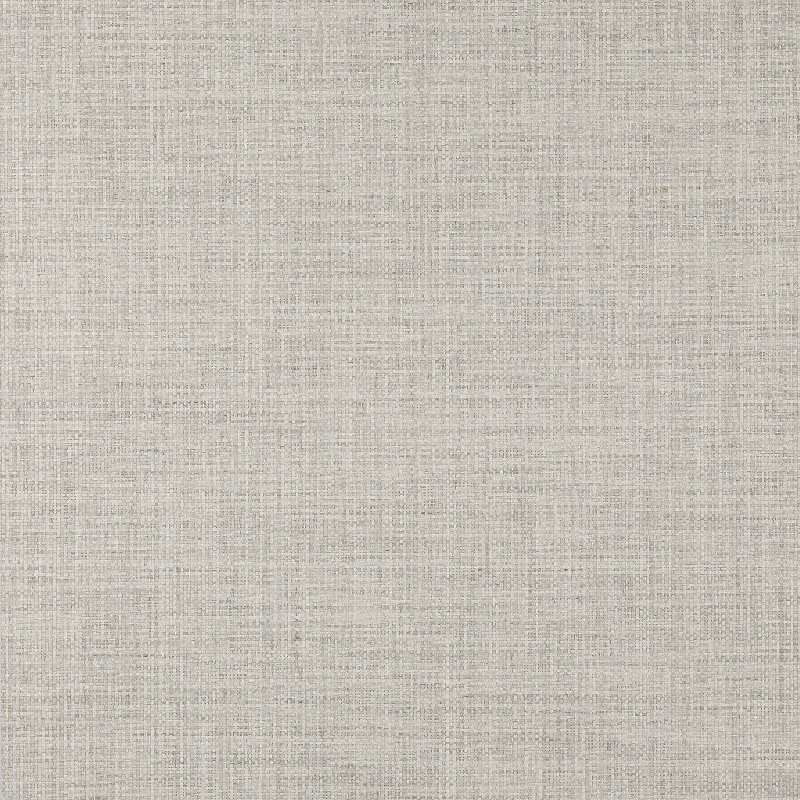 Pale dove-grey wallpaper with a fine linen-look crosshatch texture
