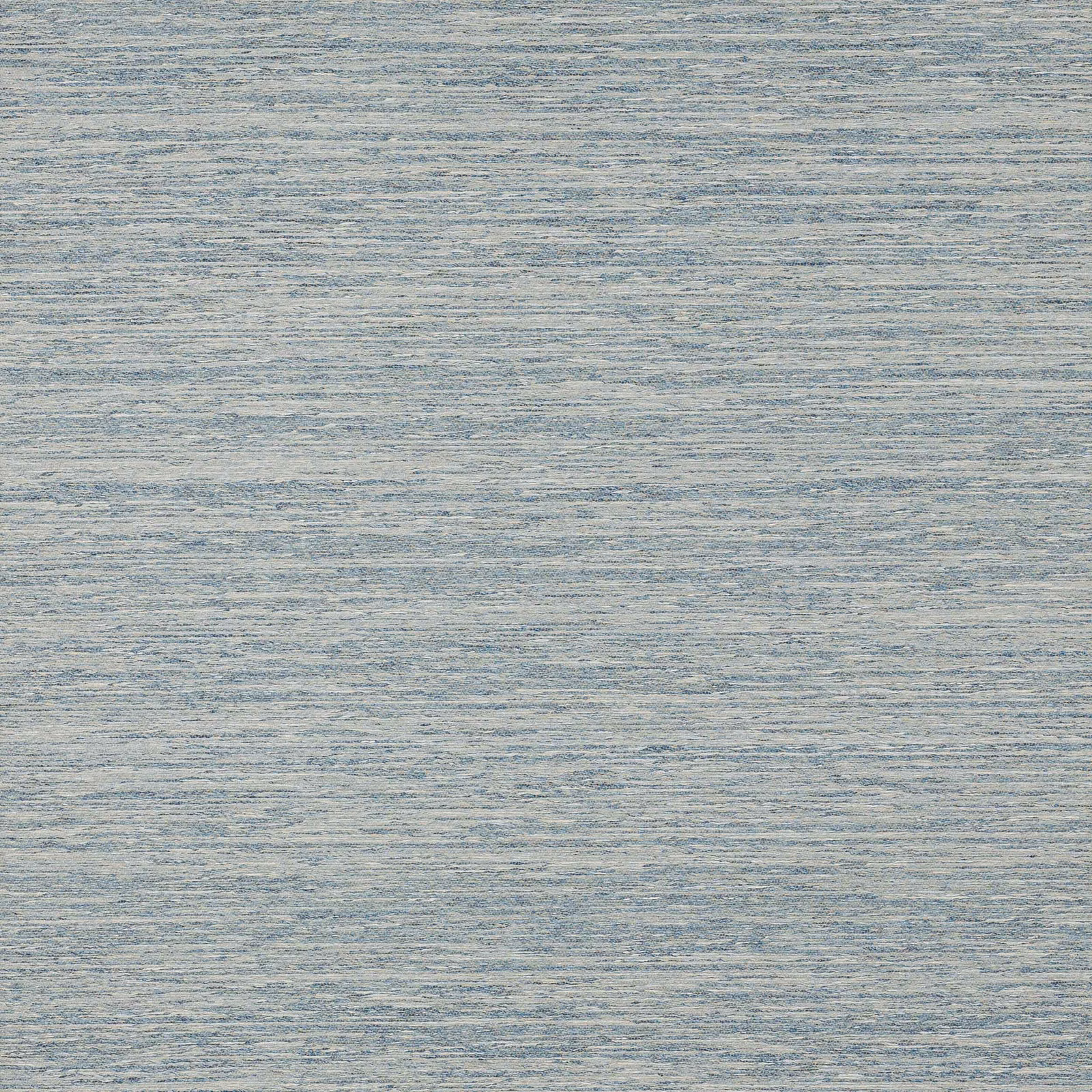 Pale blue-grey wallpaper with fine irregular horizontal striations and subtle tonal flecks