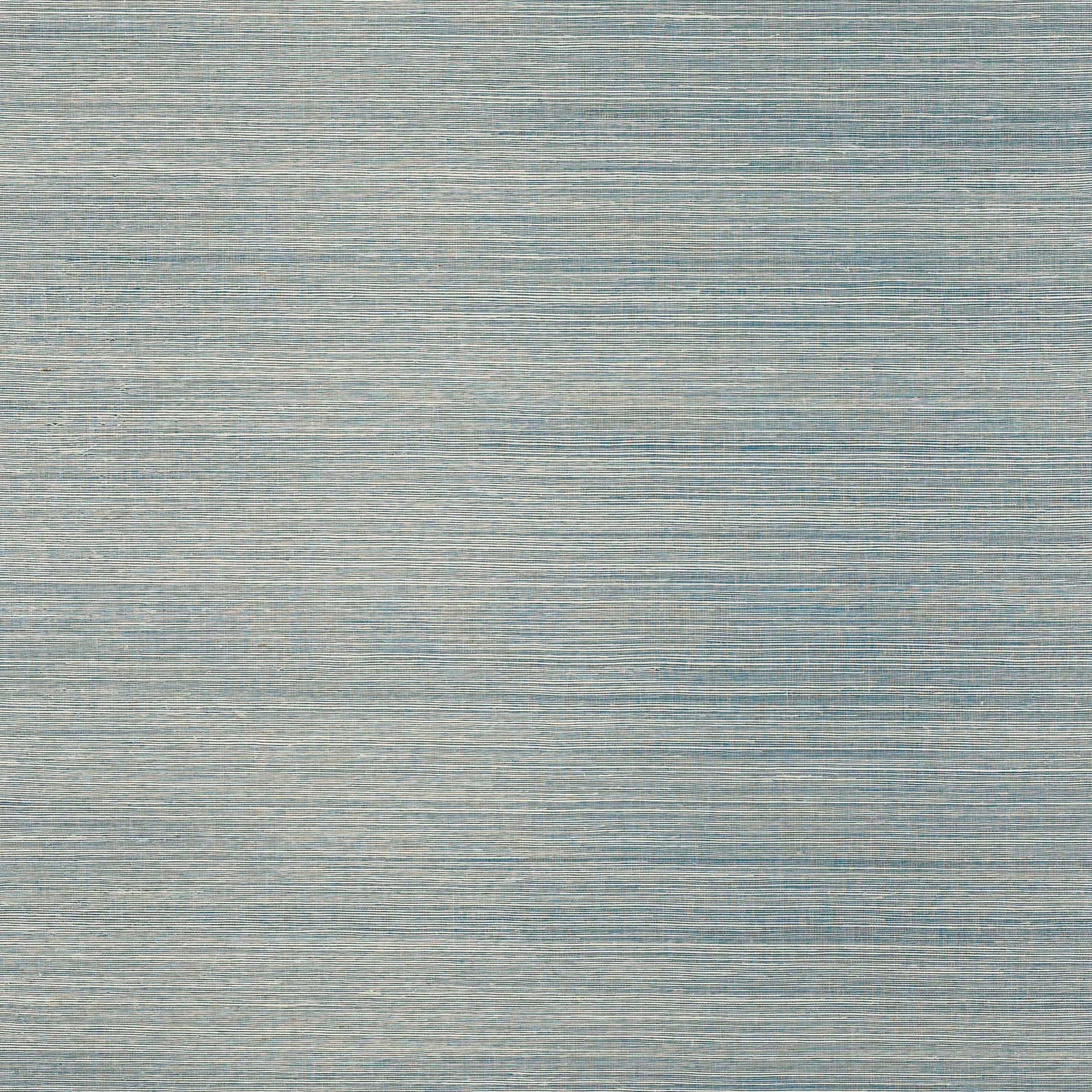 Muted ocean blue-grey wallpaper with fine horizontal sisal striations