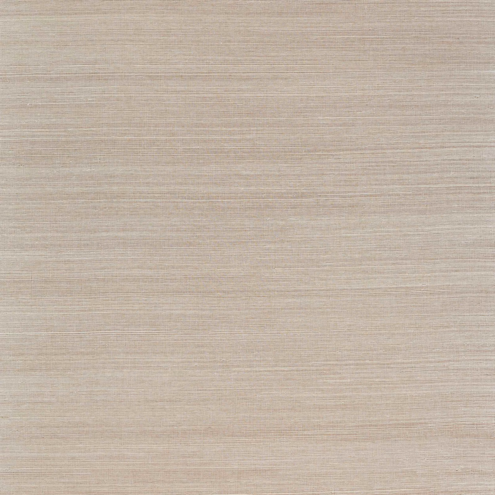 Warm cafe-beige wallpaper with fine horizontal sisal striations and subtle tonal texture