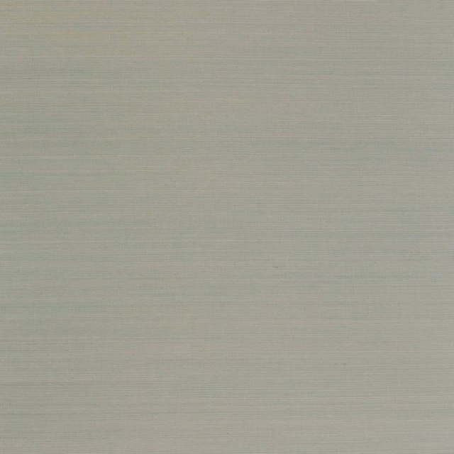 Muted celery-green wallpaper with fine horizontal sisal-like texture
