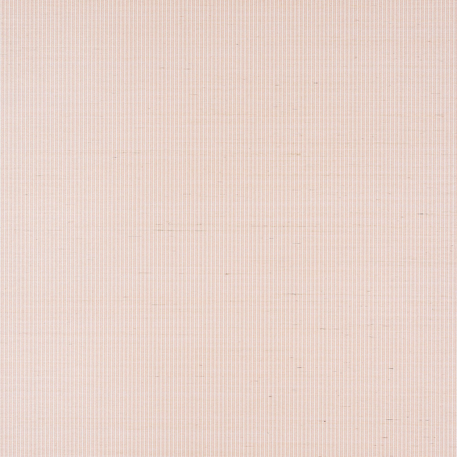 Close-up of pale old pink sisal wallpaper with fine vertical stripe texture