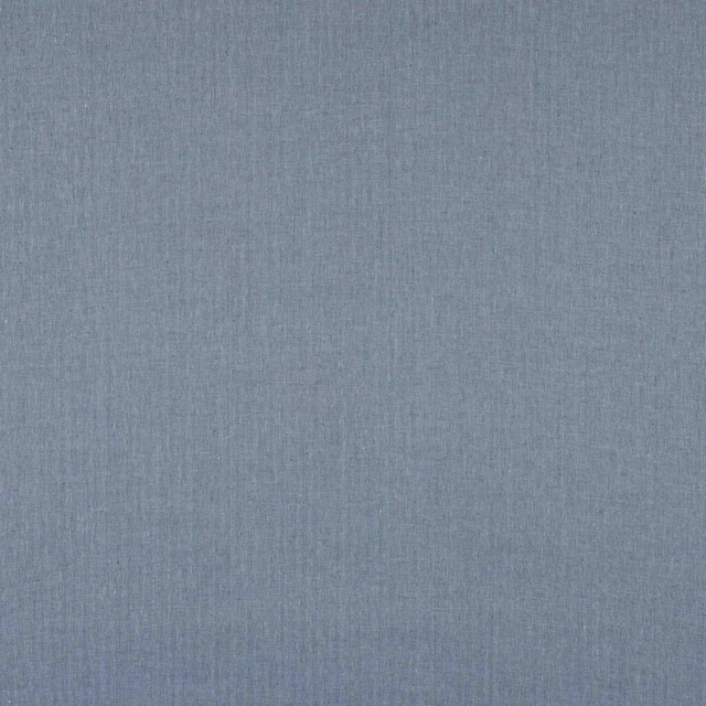 Cool blue-grey linen wallcovering with a fine, softly striated woven surface