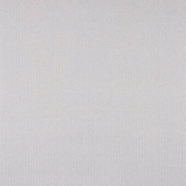 Pale silver-grey linen wallcovering with fine vertical striations and subtle tonal texture