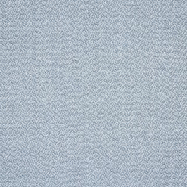Pale slate blue linen fabric with fine herringbone weave and subtle texture