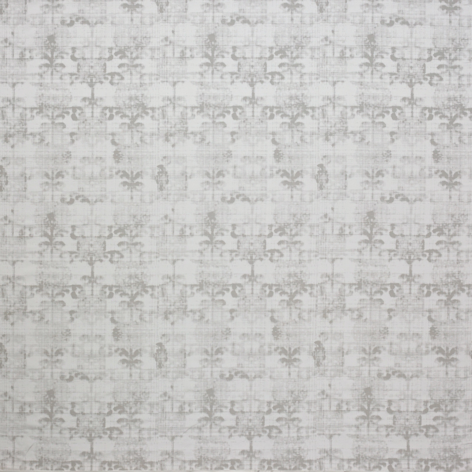 Soft silver-grey damask fabric with a muted woven texture