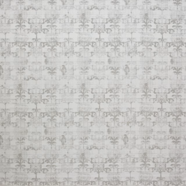 Soft silver-grey damask fabric with a muted woven texture