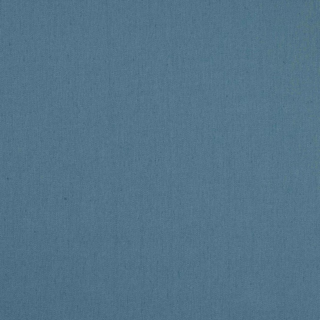 Muted ocean blue linen swatch with a fine natural weave