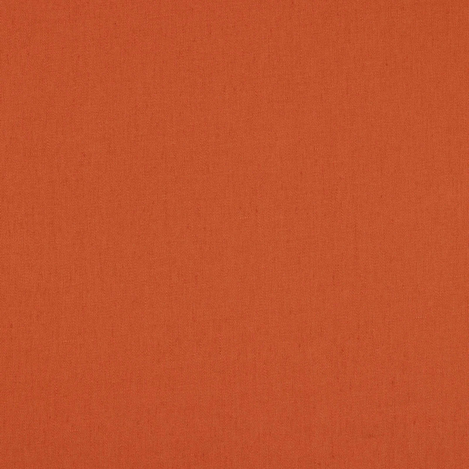 Solid warm terracotta linen fabric with a fine natural weave