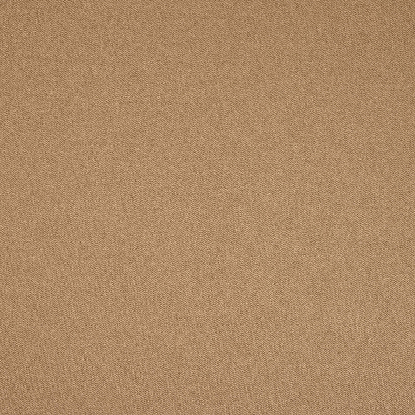 Warm camel beige plain cotton fabric swatch with a smooth matte weave