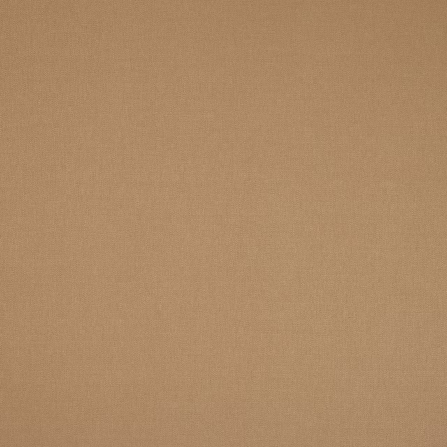 Warm camel beige plain cotton fabric swatch with a smooth matte weave