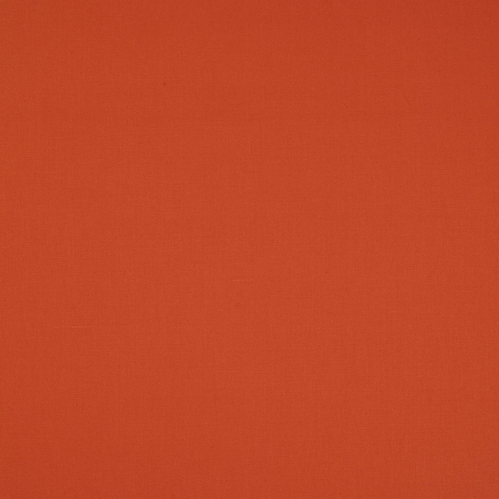 Solid clementine-orange cotton fabric with a fine plain weave