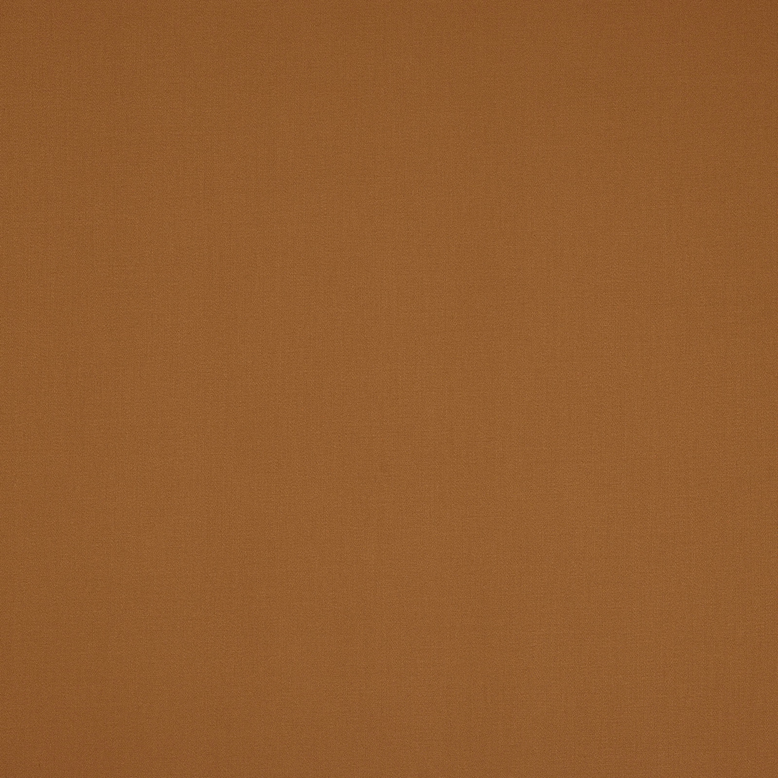 Warm caramel-brown plain woven cotton fabric swatch with a matte finish