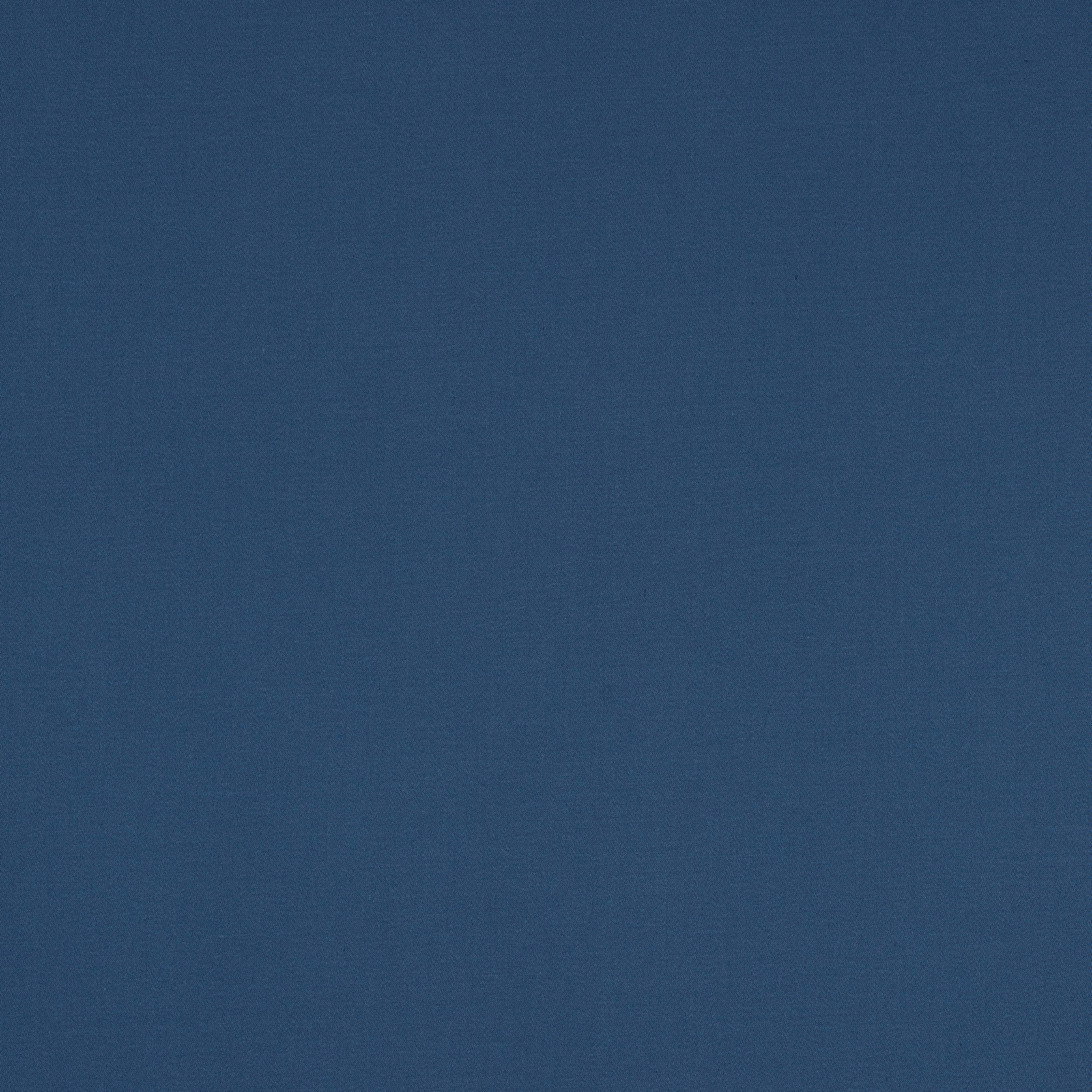 Solid deep ocean-blue cotton swatch with a fine matte weave