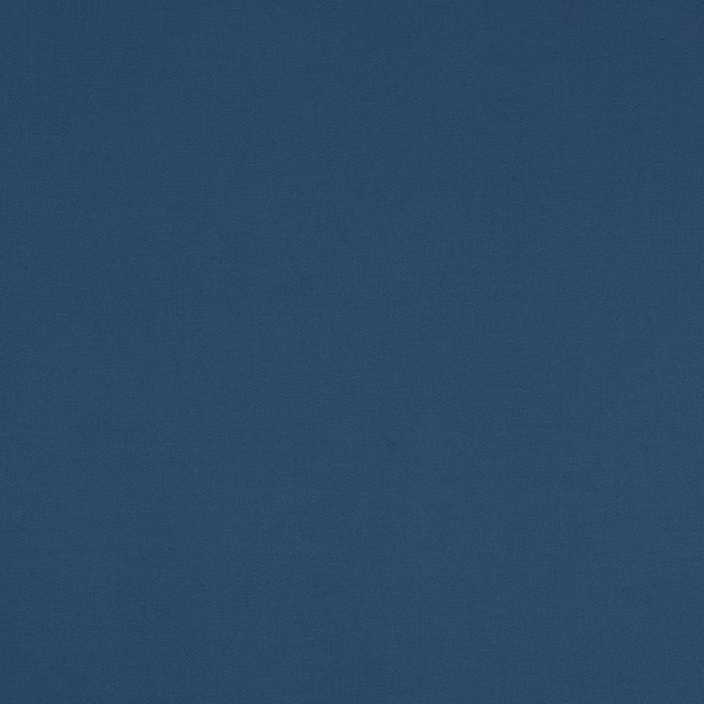 Solid deep ocean-blue cotton swatch with a fine matte weave