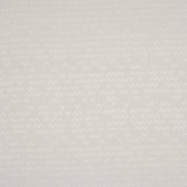 Pale cream woven fabric with small tonal chevron pattern