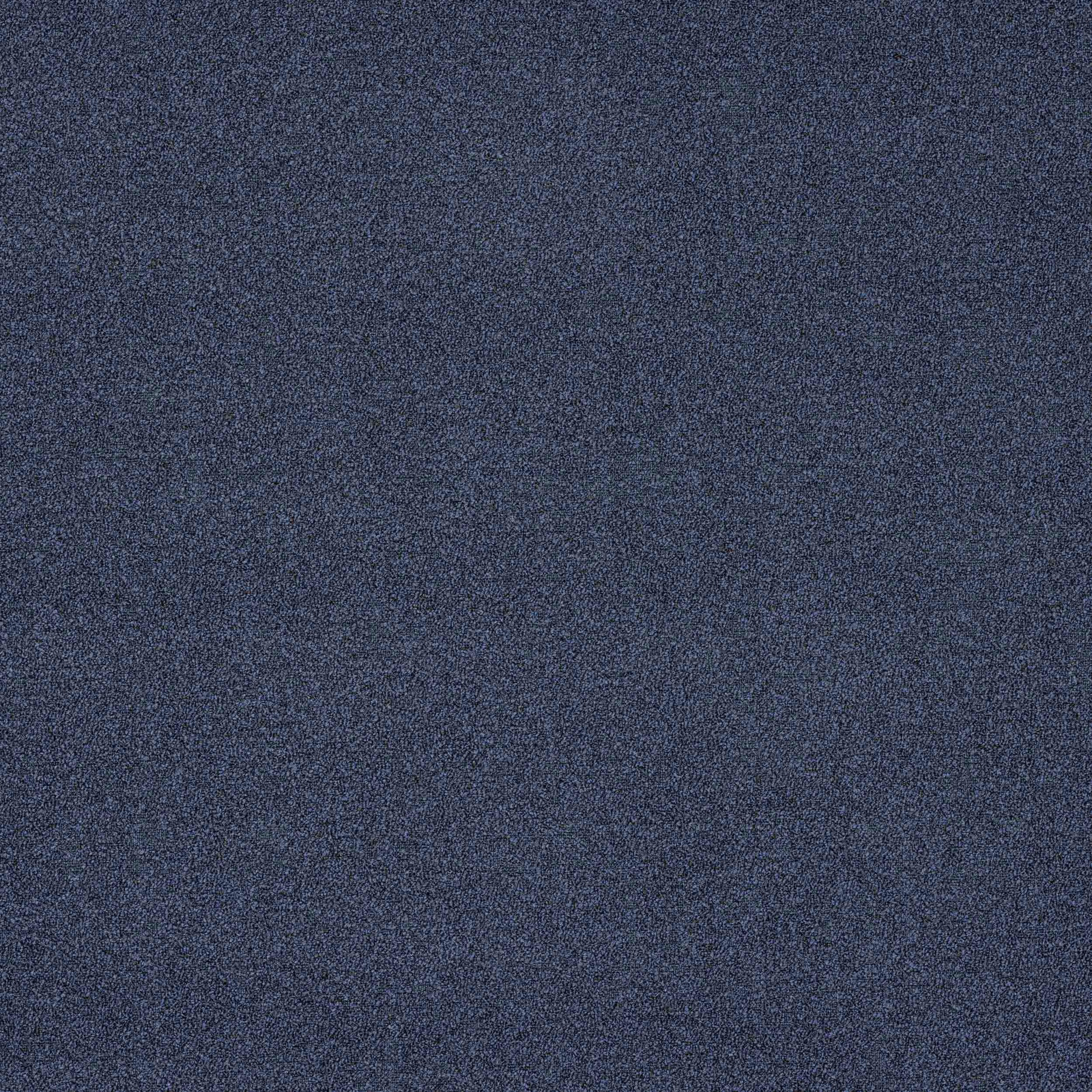 Close-up of a deep marine blue plain weave fabric with fine mottled texture