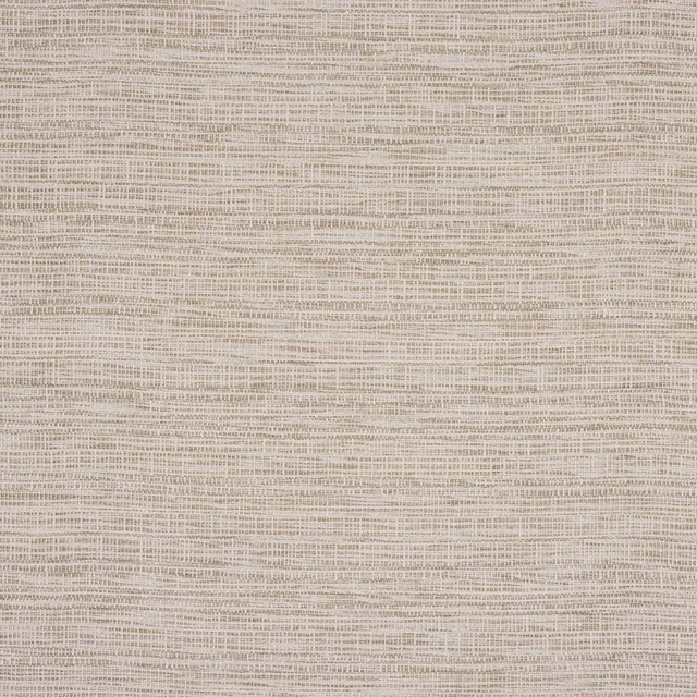 Close-up of soft oatmeal cream woven fabric with fine horizontal texture