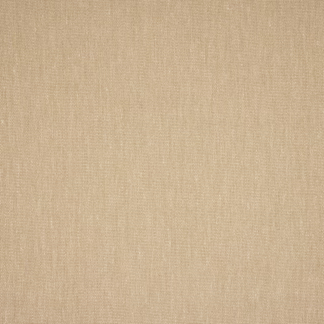 Close-up of plain sand beige woven fabric with fine textured weave