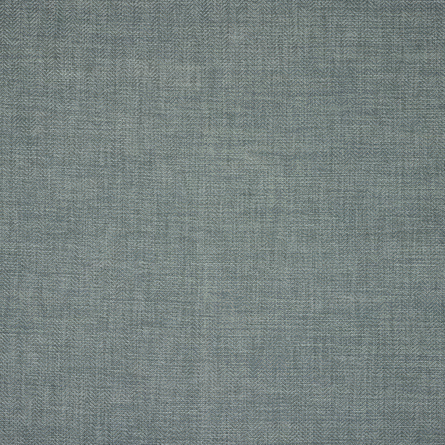 Muted blue woven fabric swatch with fine heathered texture