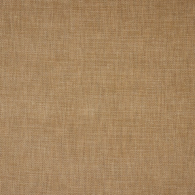 Warm sienna-beige herringbone weave fabric swatch with fine texture