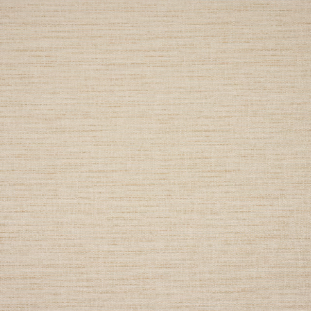 Close-up of a warm beige woven fabric with subtle horizontal slubbing