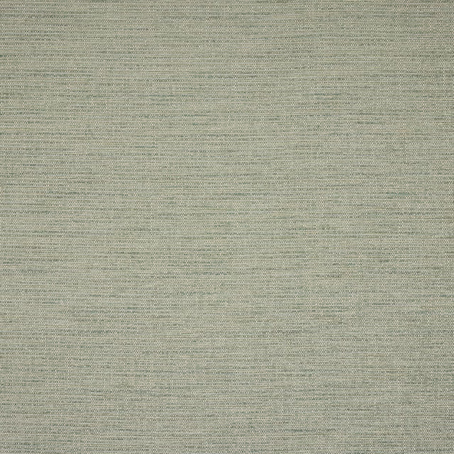Pale sage green plain woven fabric with fine horizontal texture