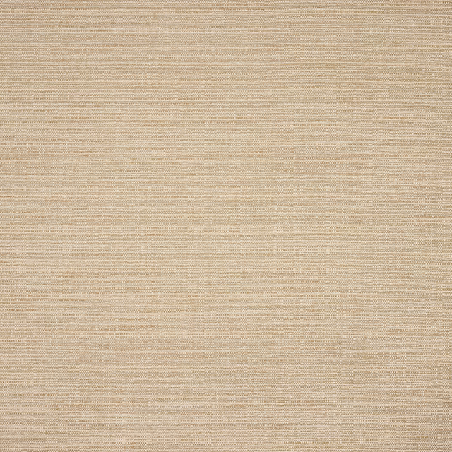 Close-up of softly woven sandy beige fabric with fine horizontal texture