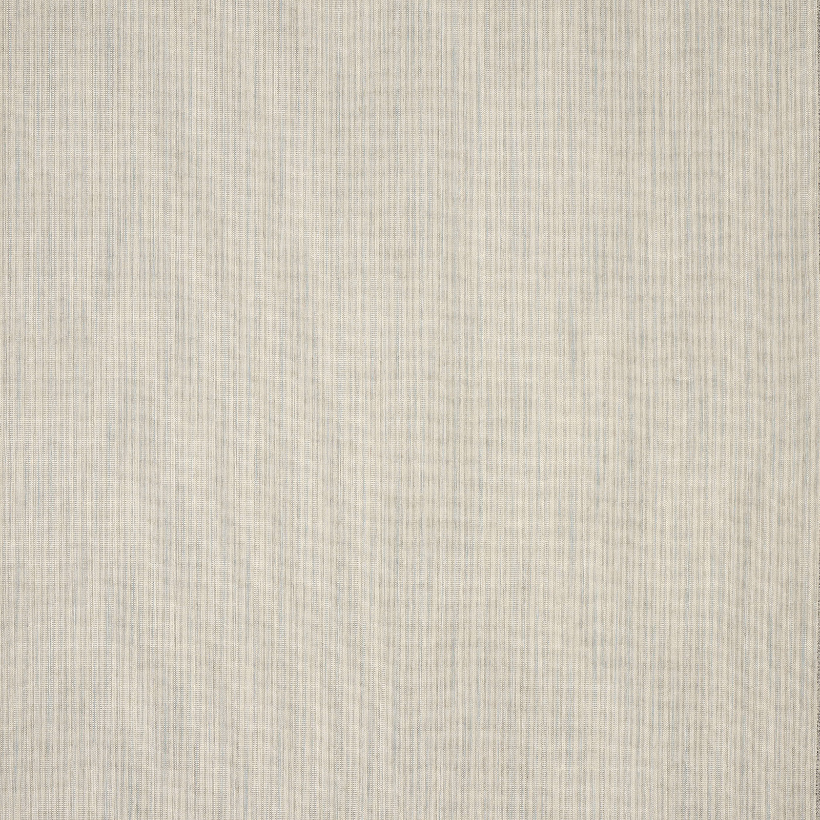 Pale cream fabric with fine vertical old blue stripes and a lightly textured weave