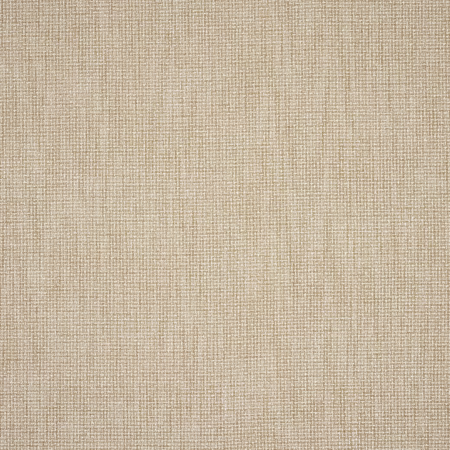 Close-up of a soft warm beige plain weave fabric with fine textured grain