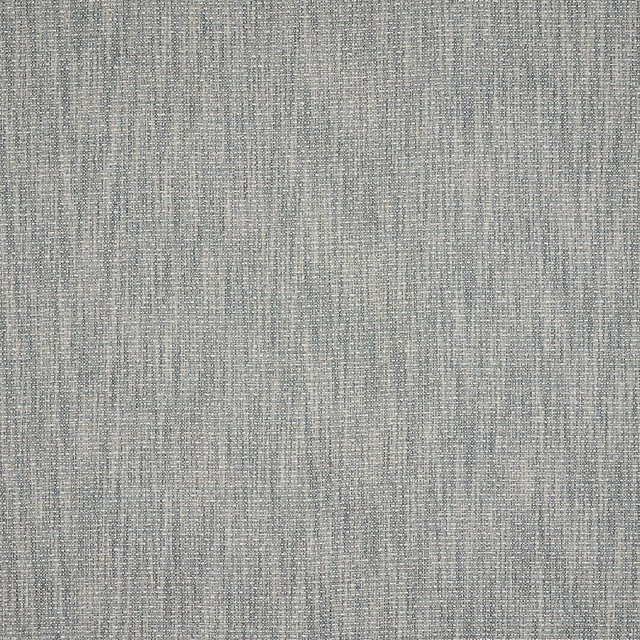 Close-up of a soft grey-blue textured woven fabric with subtle slubs
