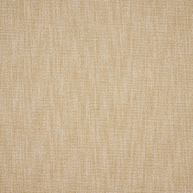 Close-up of a soft sand beige woven fabric with fine textured slub