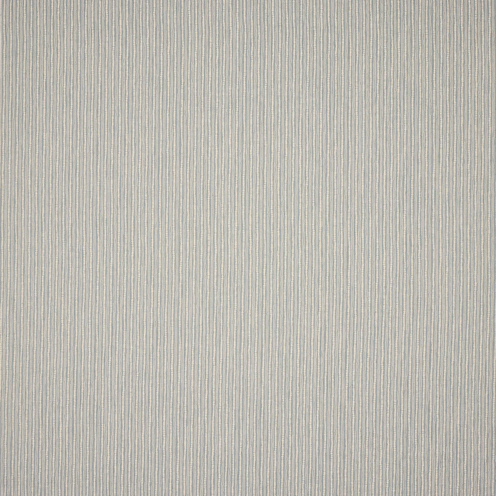Fine vertical stripe fabric in soft misty blue and pale neutral tones