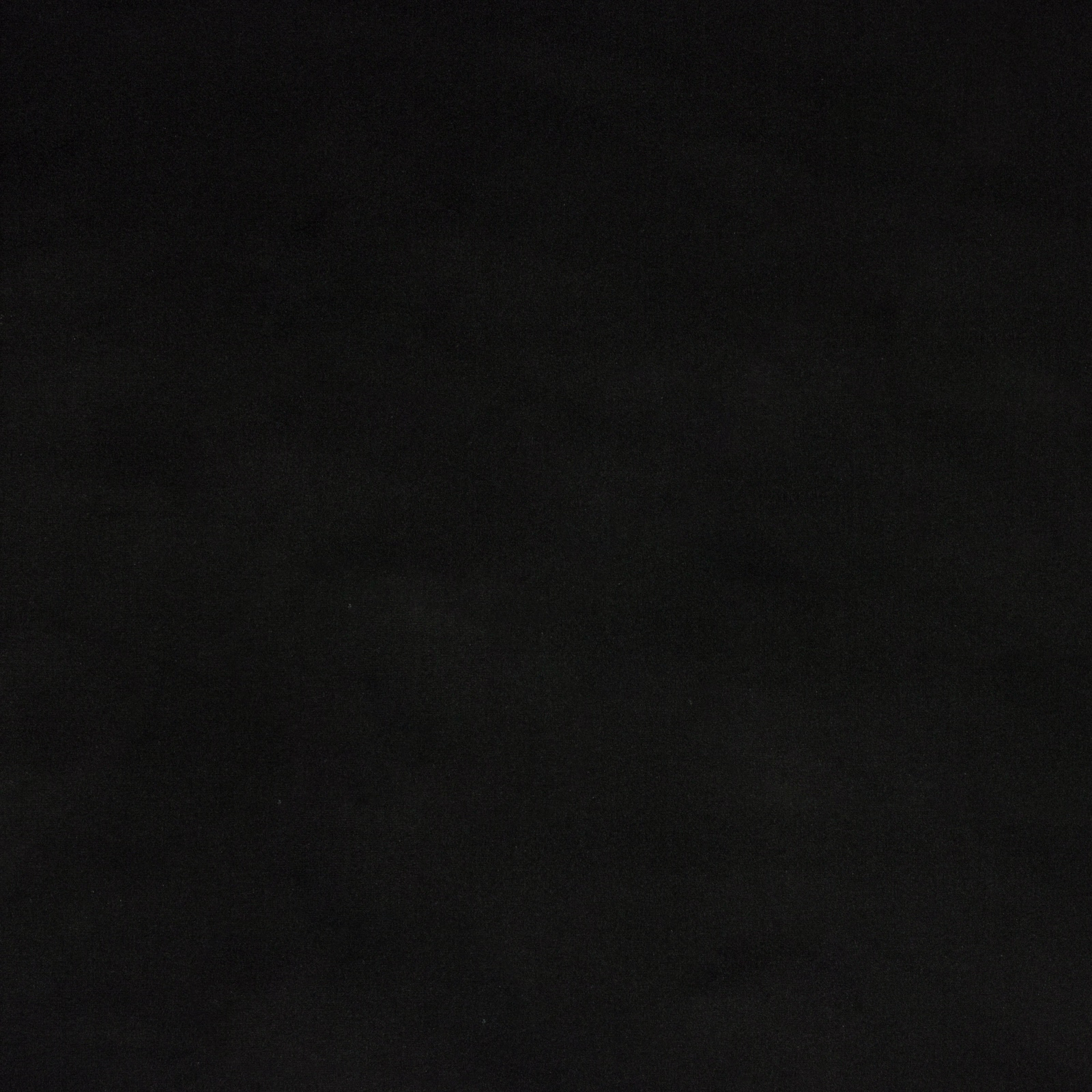 Dark charcoal-black plain cotton fabric swatch with a soft matte weave