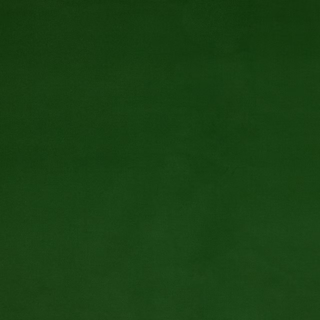 Plain deep kiwi green cotton fabric swatch with a matte, even finish