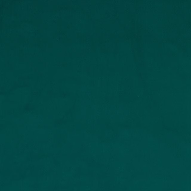 Deep teal plain woven cotton swatch with a smooth matte finish