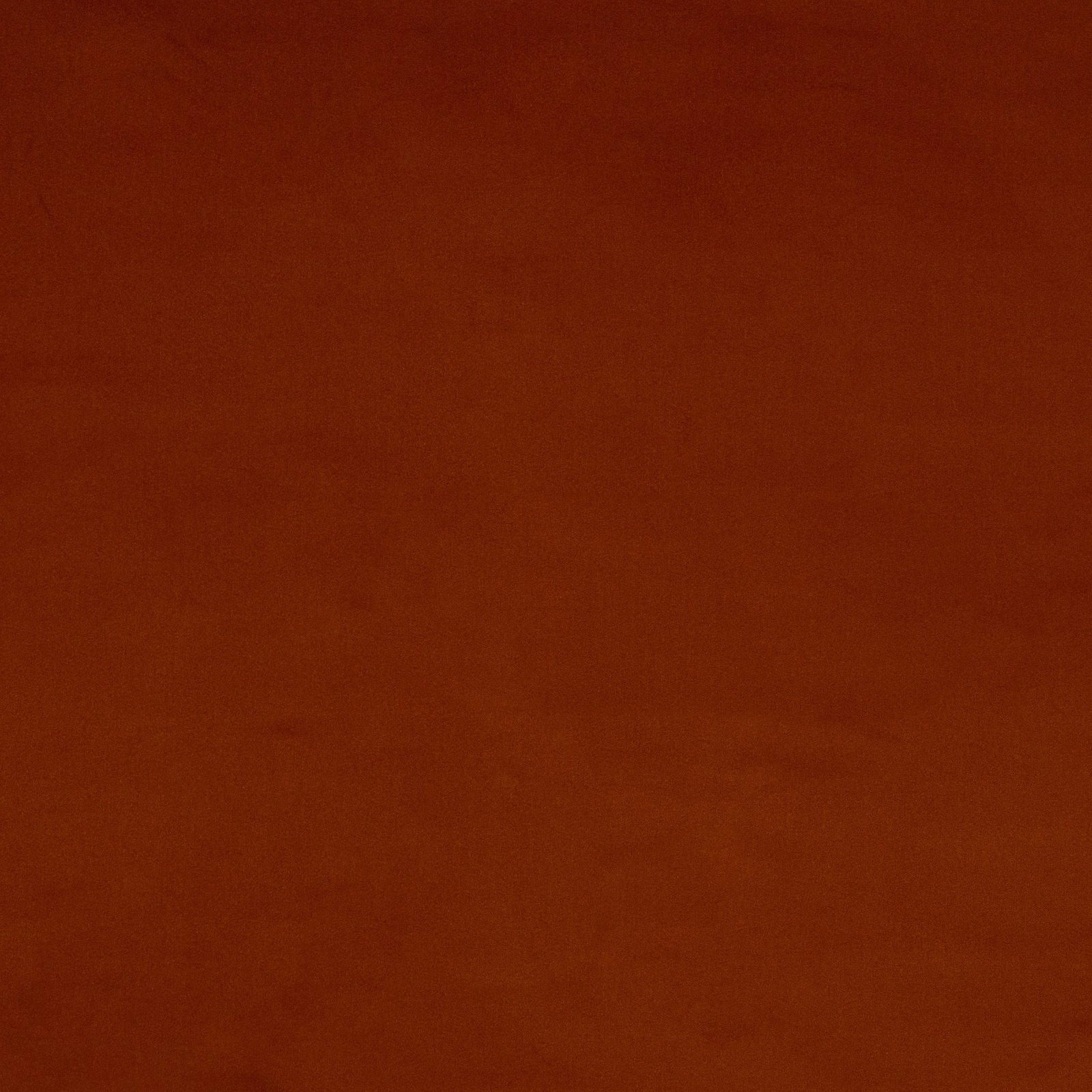 Solid burnt orange cotton swatch with a softly textured plain weave