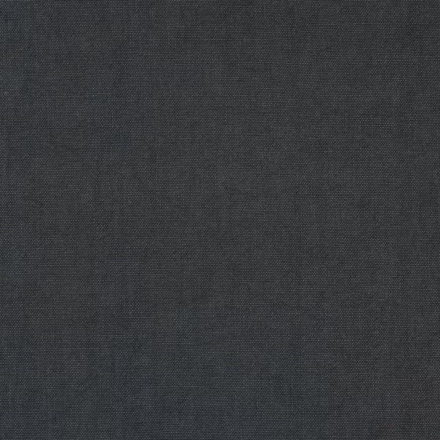 Deep charcoal grey linen fabric with a fine plain weave