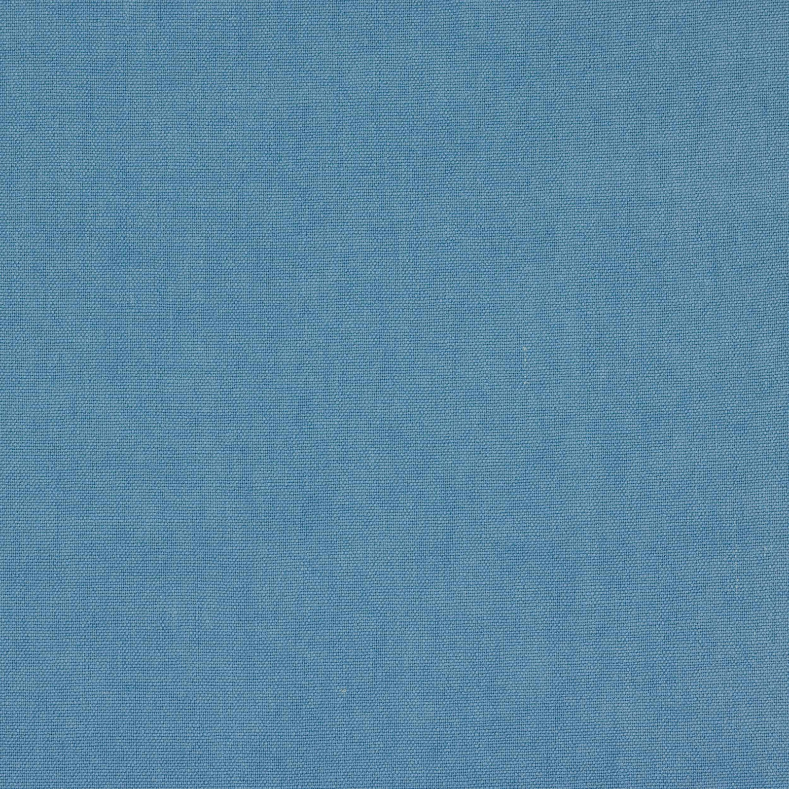 Pale powder blue linen fabric with a fine plain weave