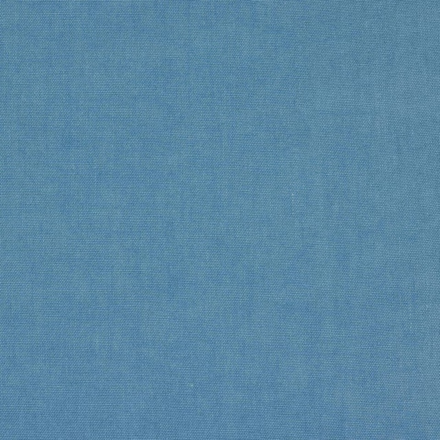 Pale powder blue linen fabric with a fine plain weave