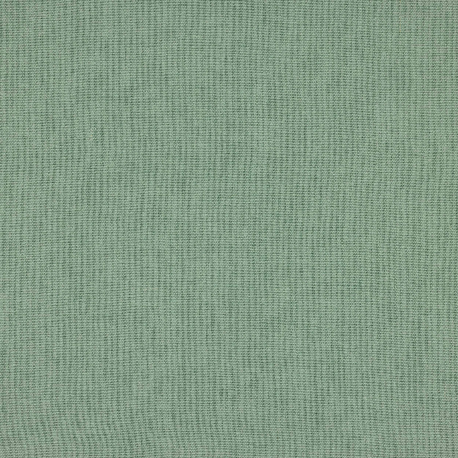 Soft celadon green plain linen fabric with fine woven texture