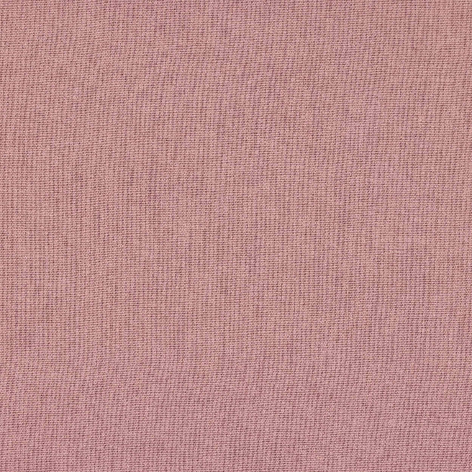 Soft dusty rose plain linen fabric with a fine natural weave