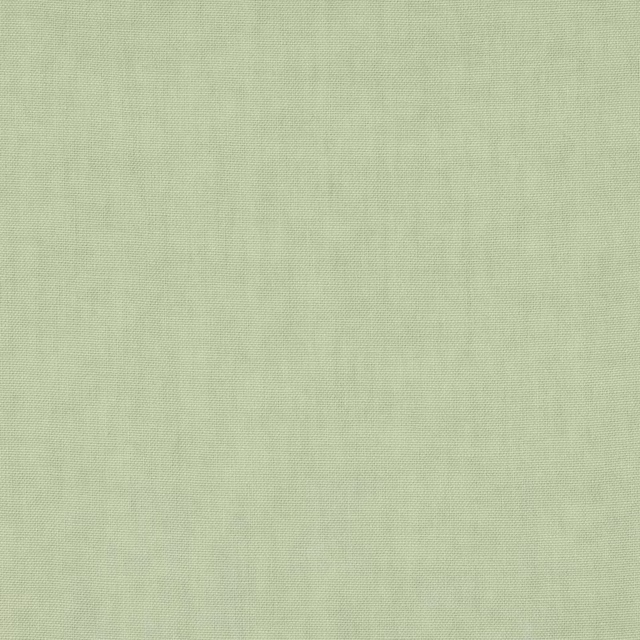 Pale jade green plain woven linen fabric with fine natural texture