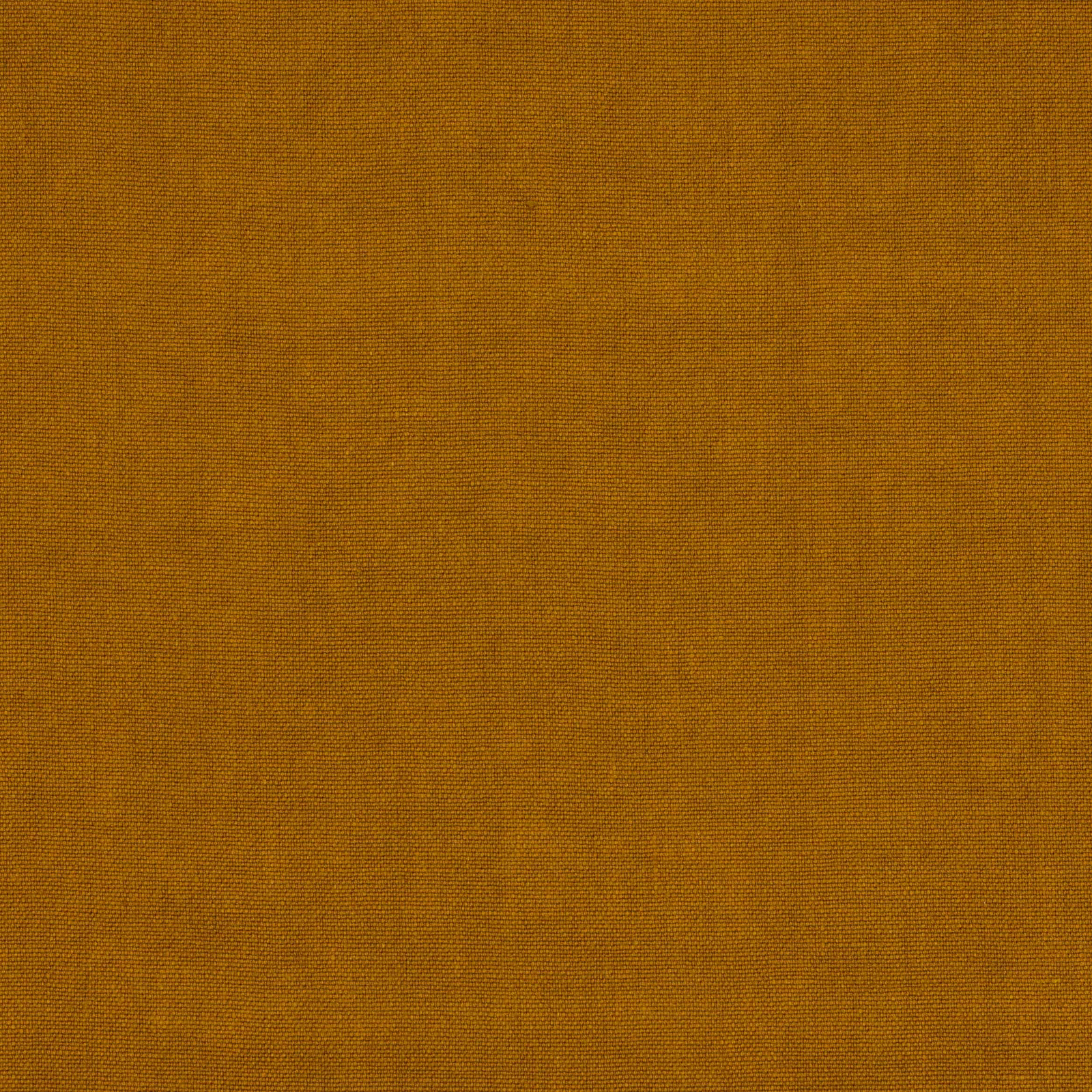 Solid ochre-gold linen swatch with a fine plain weave texture