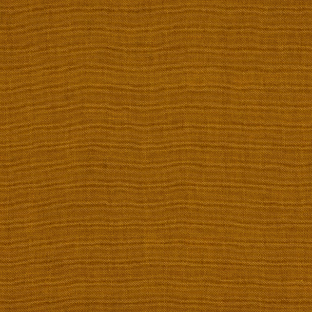Solid ochre-gold linen swatch with a fine plain weave texture